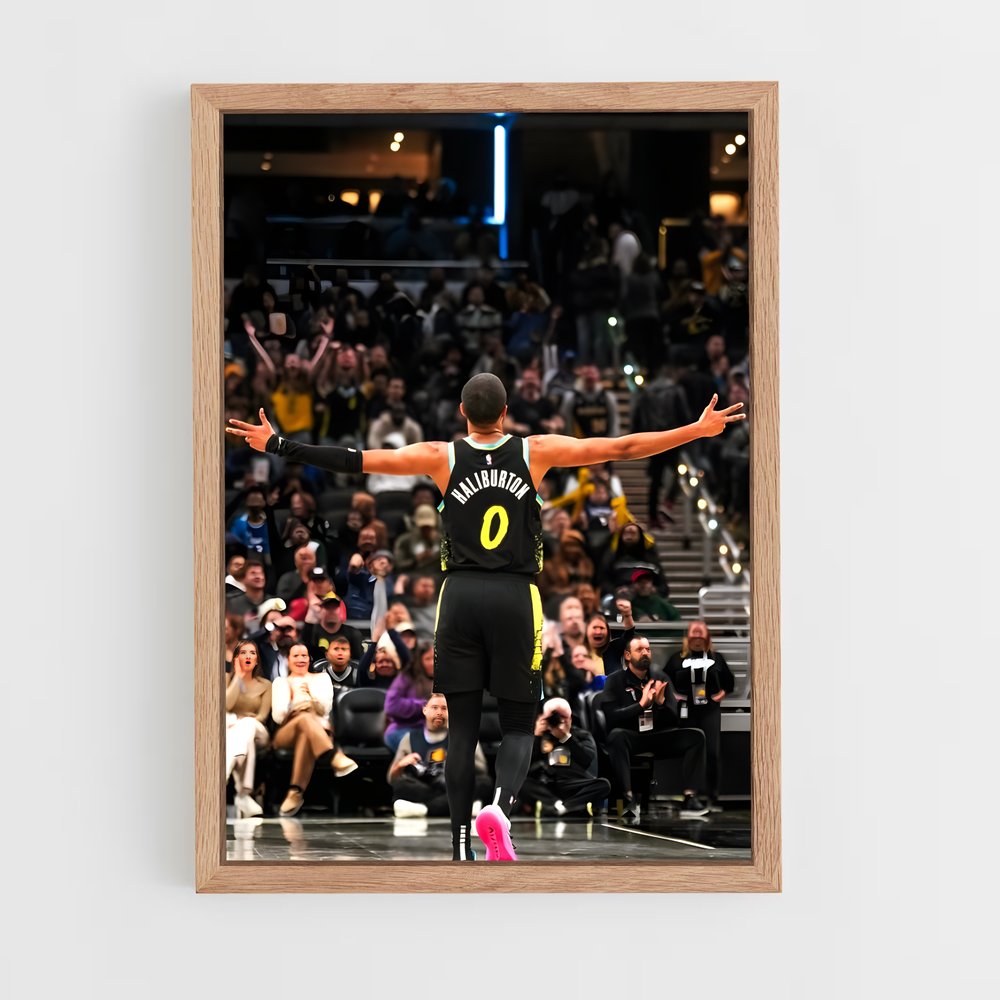 Poster Dunk en Rose – affiche Basketball (vue 4)
